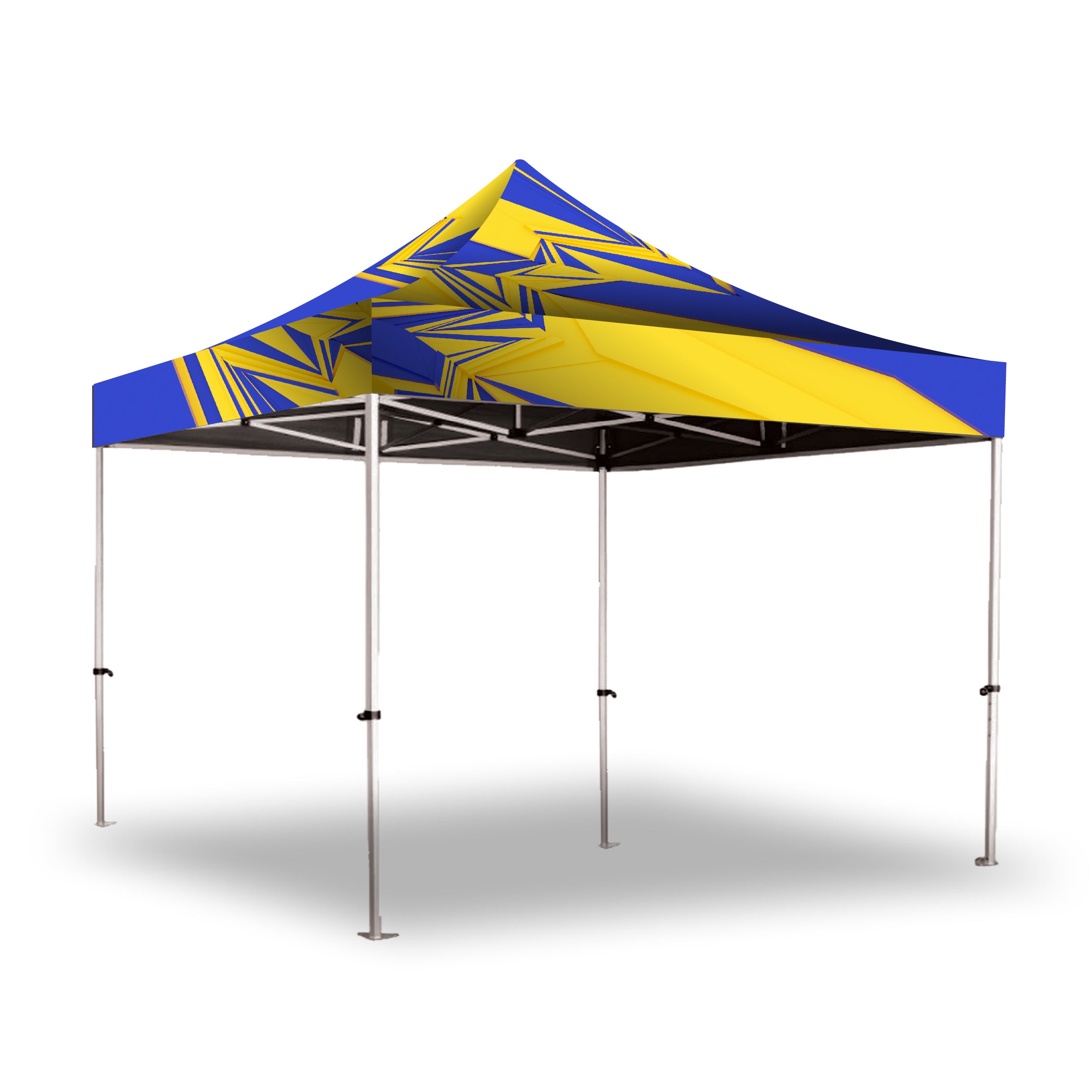 Gazebo 3 x 3m, UV Print, Economy Steel, Complete ( Single Sided )